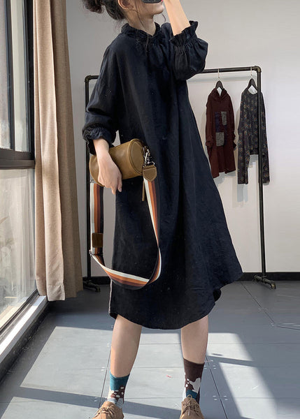 Bohemian Red Peter Pan Collar Lace Patchwork Cotton Dress Fall RU028 ABC