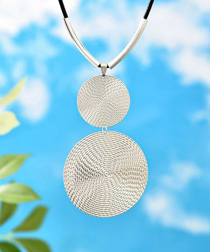 Metal Pendant Silk Bohemian Asymmetrical Necklace FashionChic