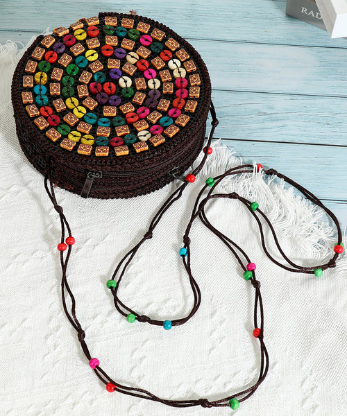 Bohemian Stylish Handicrafts Wooden Messenger Bag HJ1049 Ada Fashion