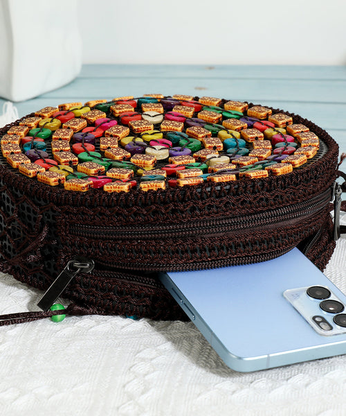 Bohemian Stylish Handicrafts Wooden Messenger Bag HJ1049 Ada Fashion