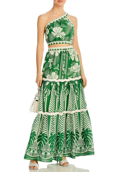 And Shoulder Top Style Bohemian Waisted Short High One Vacation FashionChic