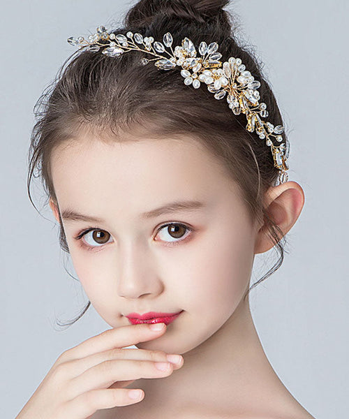 Boho Alloy Zircon Cryst Kids Hairpin IU040 TZ-FQ-HAI240802