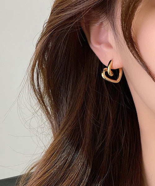 Alloy Gold Hoop Love Boho Earrings FashionChic