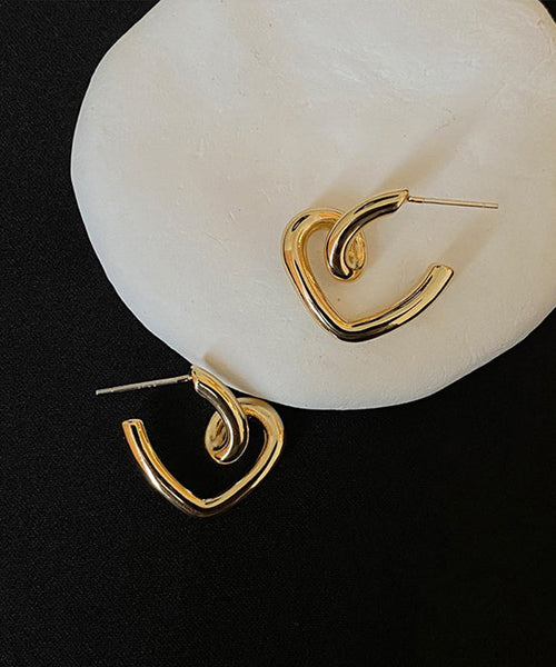 Alloy Gold Hoop Love Boho Earrings FashionChic