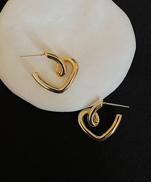 Alloy Gold Hoop Love Boho Earrings FashionChic