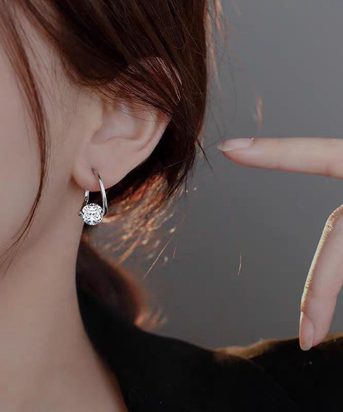 Boho Gold Copper Alloy Zirco Hoop Earrings YI024 ABC