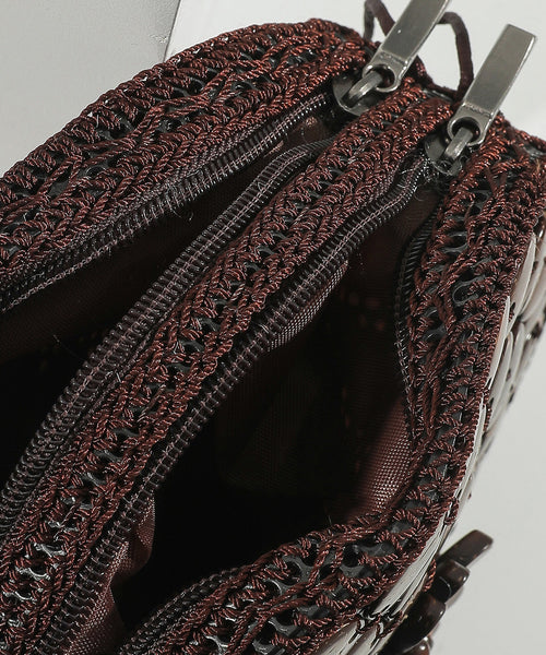 Boho Handmade Wooden Patchwork Circular Messenger Bag HJ1051 Ada Fashion