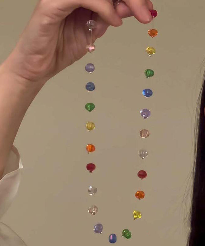 Necklace Glass Bead Boho Beads Rainbow Gratuated FashionChic