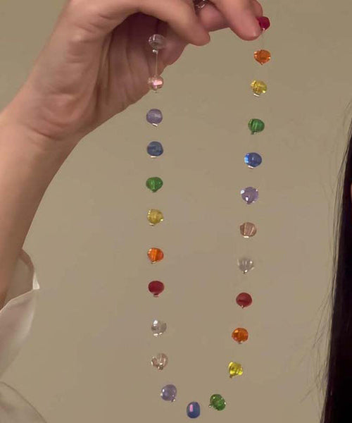 Necklace Glass Bead Boho Beads Rainbow Gratuated FashionChic