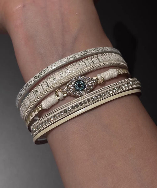 Silk Zircon Boho Bangle Alloy FashionChic