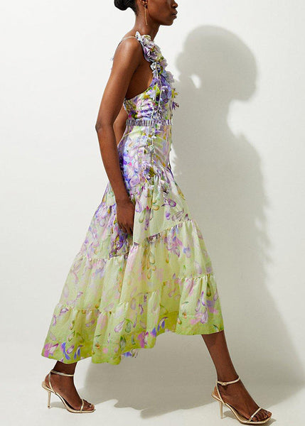 Set Lingerie Boho And Bodysuit Maxi V-Neck Print Skirts Patchwork FashionChic