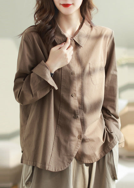 Boho White Oversized Patchwork Cotton Shirt Top Spring TM026 ABC