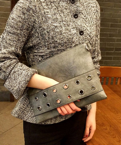 Boho Yellow Nail Bead Faux Leather Wallet Purse UU1089 Bag-BGS240527