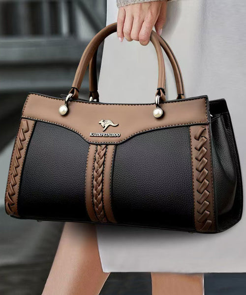 Bag Boutique Black Tote Durable Leather Versatile Calf FashionChic