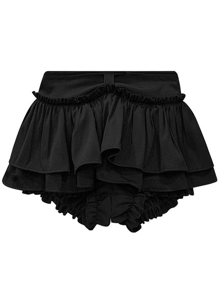 Asymmetrical Black Pants High Skirts Waist Boutique Cake FashionChic
