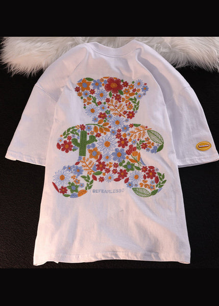 Boutique Black Men Shirt T O Summer Embroideried Cotton Neck FashionChic