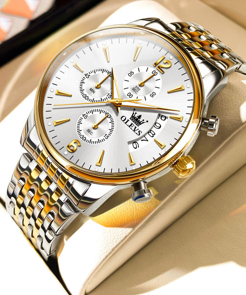 Alloy Blue Quartz Movement Boutique Waterproof Steel Stainless FashionChic