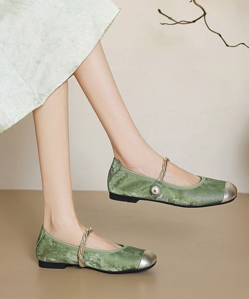 Apricot Cowhide Buckle Loafers Penny Strap Splicing Boutique FashionChic