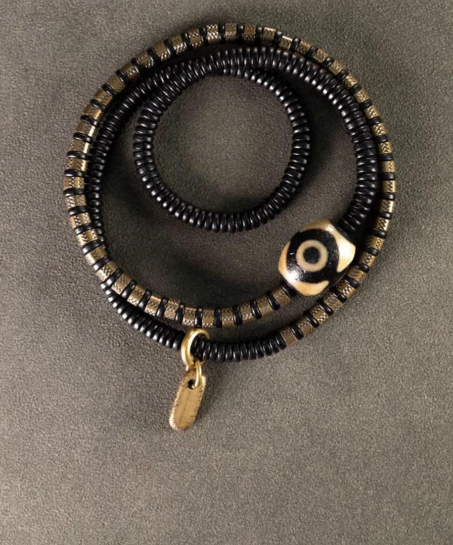Boutique Beads Colorblock Sandalwood Copper Gold And Ancient FashionChic