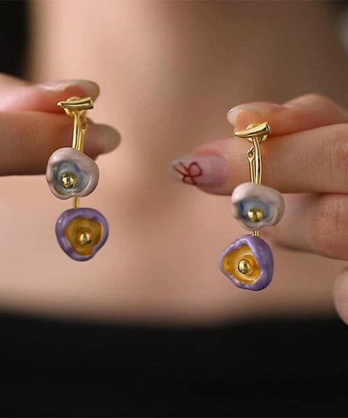 Cherry Dripping Boutique Copper Blossoms Drop Glazed Overgild FashionChic