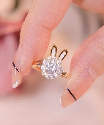 Boutique Gold Alloy Little Rabbit Rings GH1044 Ada Fashion