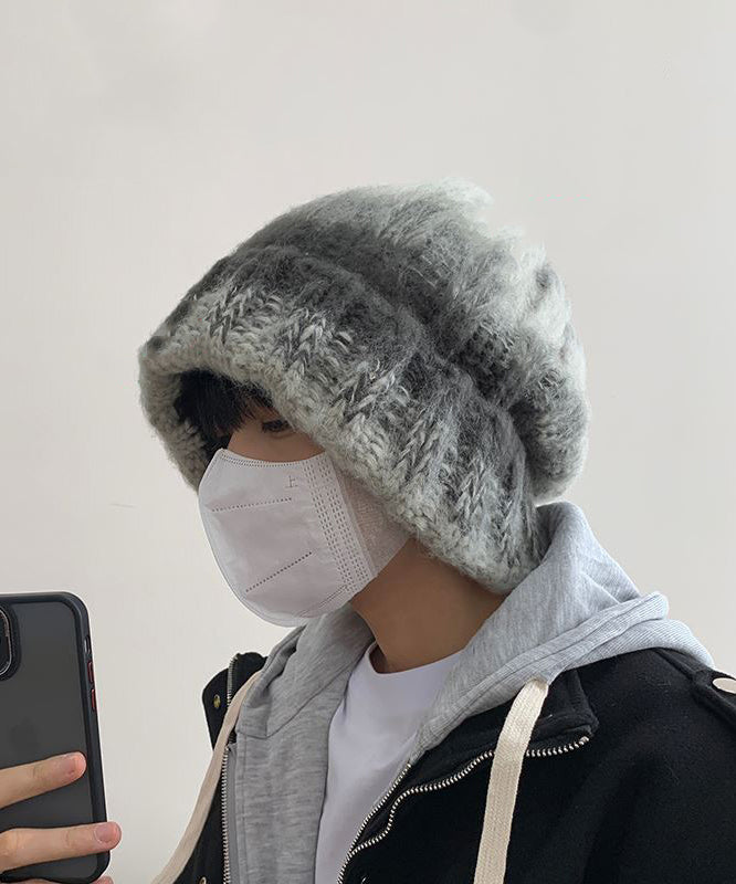 Boutique Grey Cozy Warm Men Knit Bonnie Hat TK033