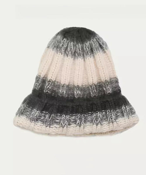 Bonnet Bonnie en maille grise chaude et confortable pour homme TK033