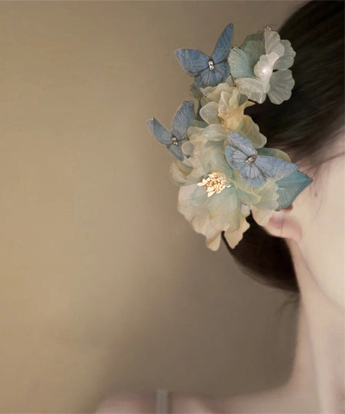 Little Tulle Yellow Alloy Hairpin Floral Boutique FashionChic