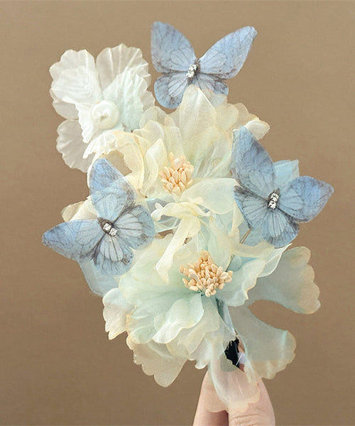 Little Tulle Yellow Alloy Hairpin Floral Boutique FashionChic