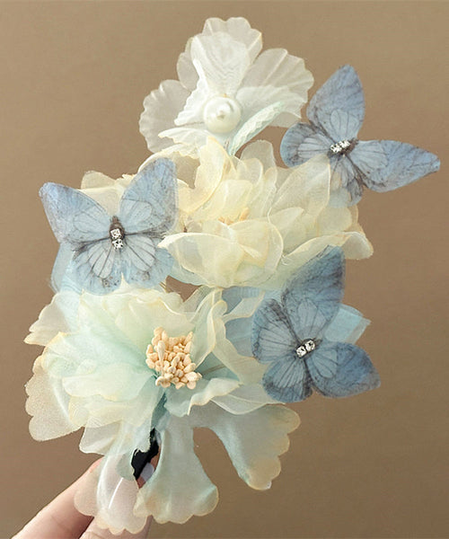 Little Tulle Yellow Alloy Hairpin Floral Boutique FashionChic