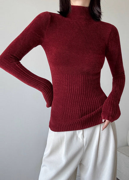 Boutique Mulberry High Neck Knit Pullover Spring YP026 ABC
