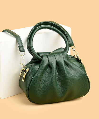 Boutique Leather Tote Calf Handbag Mulberry Wrinkled FashionChic