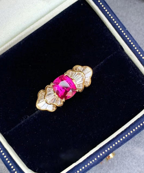 Boutique Red Copper Alloy Gem Stone Rings QI075 JEW-RIN240928