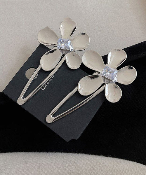 Zircon Alloy Boutique Floral Silk Hairpin FashionChic