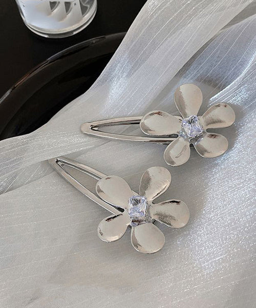 Zircon Alloy Boutique Floral Silk Hairpin FashionChic