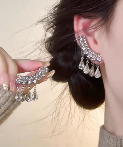 Silk Stud Overgild Boutique Tassel Earrings Copper Water Drop FashionChic