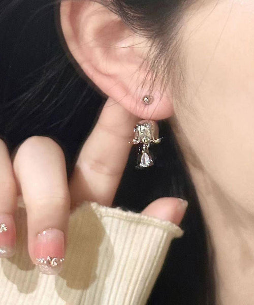 Stud Valley Earrings Lily The Of Silk Zircon Boutique Copper FashionChic