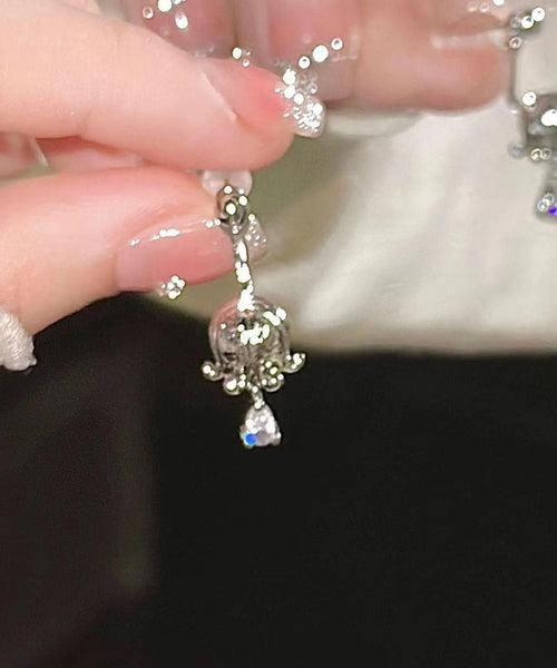 Stud Valley Earrings Lily The Of Silk Zircon Boutique Copper FashionChic