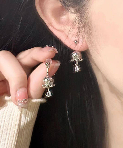 Stud Valley Earrings Lily The Of Silk Zircon Boutique Copper FashionChic