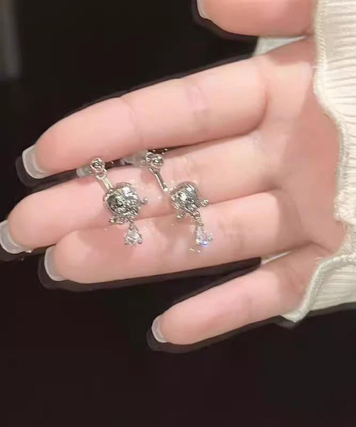 Stud Valley Earrings Lily The Of Silk Zircon Boutique Copper FashionChic