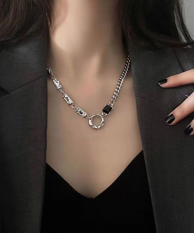 Lariat Silk Boutique Asymmetrical Out Steel Stainless Hollow FashionChic