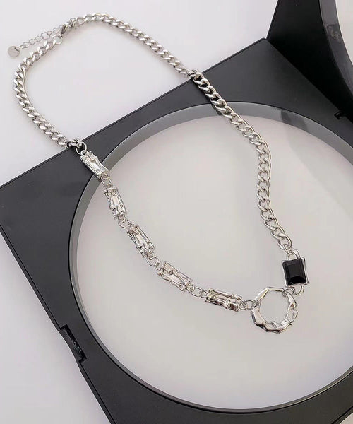 Lariat Silk Boutique Asymmetrical Out Steel Stainless Hollow FashionChic