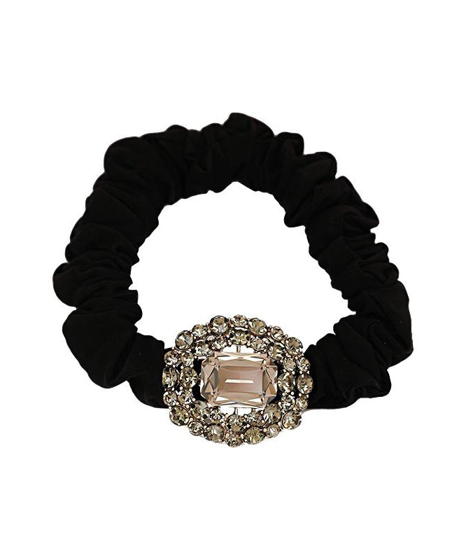 Brief Black Alloy Zircon Hollow Out Hair Band YI042 ABC