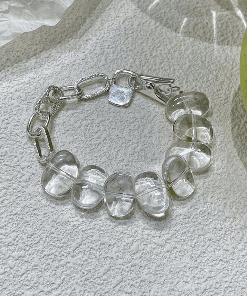 Chain Sterling Silver Crystal Nude Brief Bracelet FashionChic