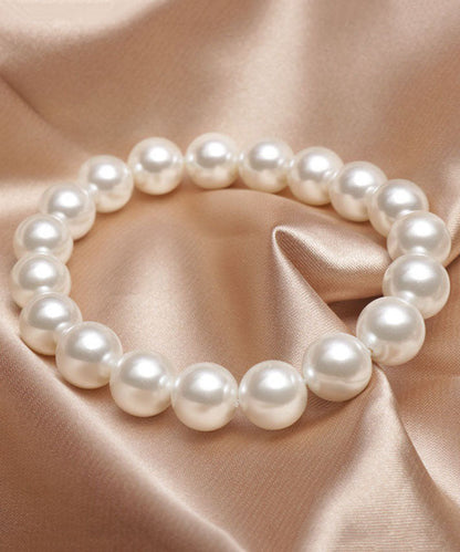 Brief White Alloy Pearl Beading Bracelet YD046 ABC