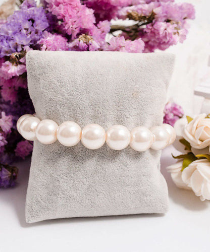 Brief White Alloy Pearl Beading Bracelet YD046 ABC
