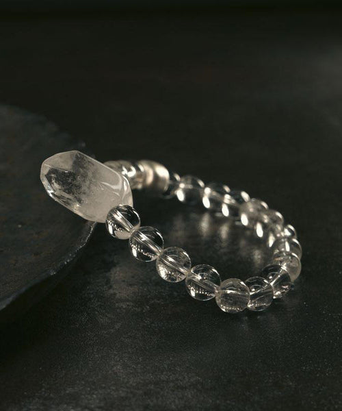 Charm Brief Bracelet Crystal Weave White Asymmetrical Stone Gem FashionChic