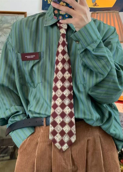 Collar Pockets Striped Oversized Apricot Cotton Peter Pan Casual FashionChic