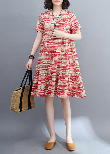 Casual Black O-Neck Ruffled Patchwork Mid Dress Summer VB1016 Ada Fashion