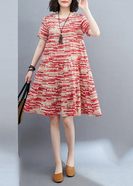 Casual Black O-Neck Ruffled Patchwork Mid Dress Summer VB1016 Ada Fashion